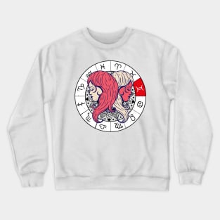 Gemini star sign, zodiac sign horoscope Crewneck Sweatshirt